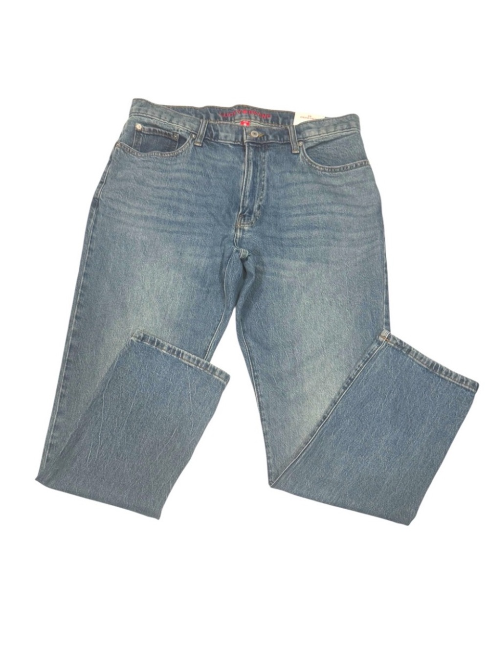 LUCKY BRAND Mens Athletic Straight Light Wash 410 Blue Denim Jeans NWT 34/30